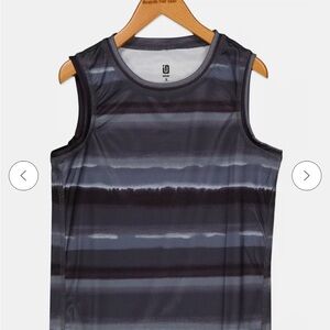 Ideology black/gray/white tank  top